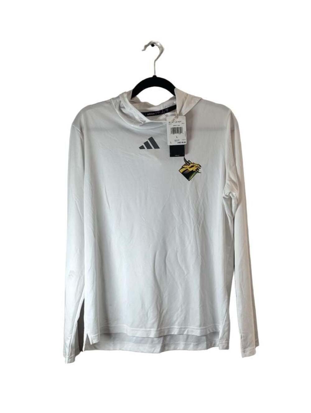 Adidas Long Sleeve Performance Hooded T-Shirt with Animal Logo